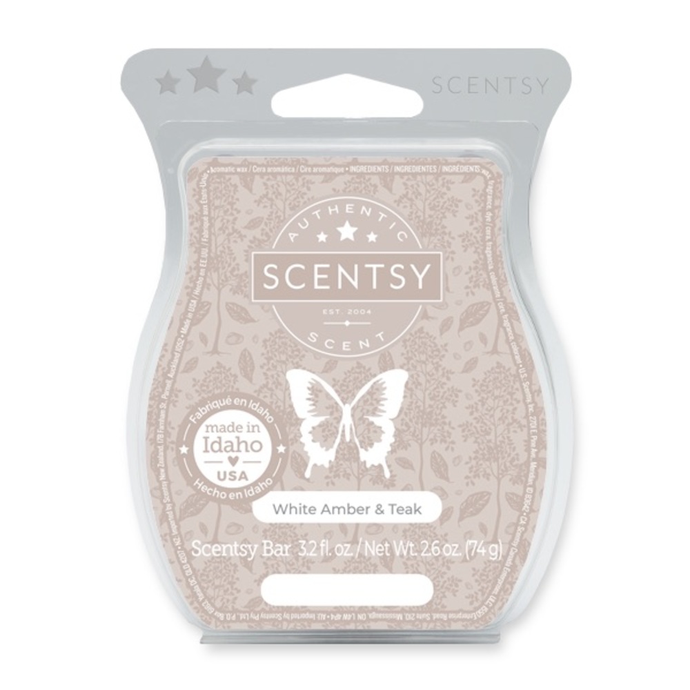 Scentsy White Amber & Teak Wax Bar *DISCONTINUED*
